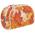 Autumn Leaves Pattern Makeup Case (Medium) View1