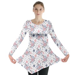 Tender Bouquet Long Sleeve Tunic  by FloraaplusDesign