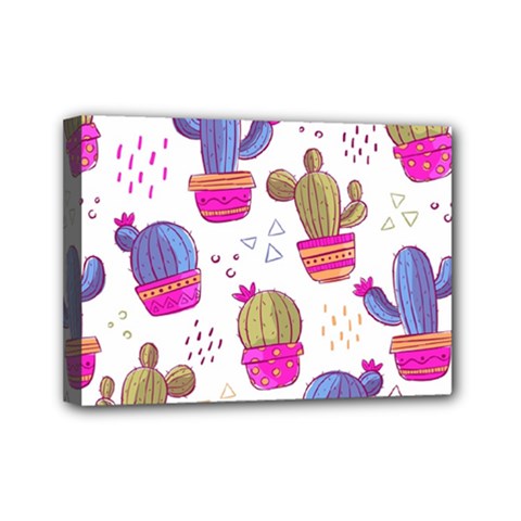 Cactus Love 4 Mini Canvas 7  X 5  (stretched) by designsbymallika