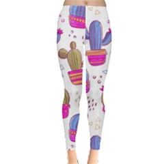 Cactus Love 4 Leggings  by designsbymallika