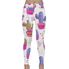 Cactus Love 4 Classic Yoga Leggings by designsbymallika