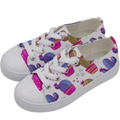 Cactus Love 4 Kids  Low Top Canvas Sneakers by designsbymallika