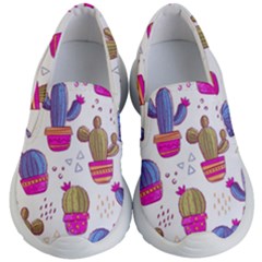 Cactus Love 4 Kids Lightweight Slip Ons by designsbymallika