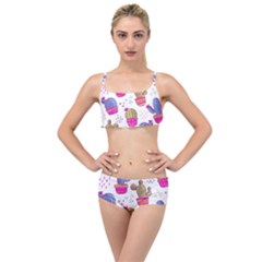 Cactus Love 4 Layered Top Bikini Set by designsbymallika