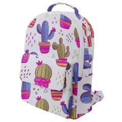 Cactus Love 4 Flap Pocket Backpack (small) by designsbymallika