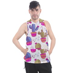 Cactus Love 4 Men s Sleeveless Hoodie by designsbymallika