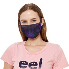 Black Purple Mesh Skin Texture Crease Cloth Face Mask (adult) by SpinnyChairDesigns