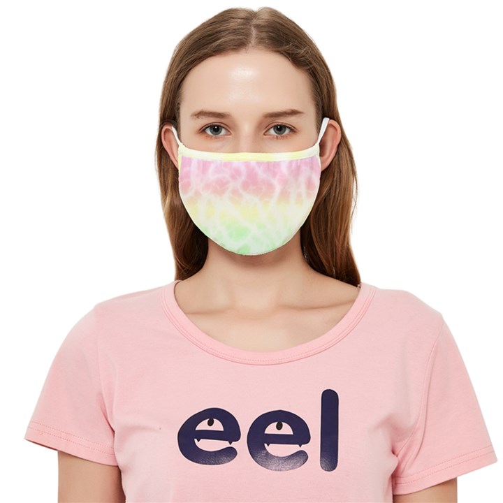 Tie Dye Pastel Rainbow Gradient Ombre Cloth Face Mask (Adult)