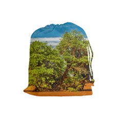 Carob Tree, Talampaya National Park, La Rioja, Argentina Drawstring Pouch (large)