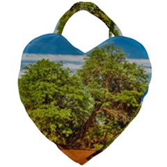 Carob Tree, Talampaya National Park, La Rioja, Argentina Giant Heart Shaped Tote by dflcprintsclothing