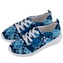 Blue Floral Print  Women s Lightweight Sports Shoes View2