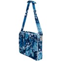 Blue Floral Print  Cross Body Office Bag View1