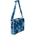 Blue Floral Print  Cross Body Office Bag View2