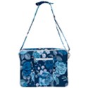 Blue Floral Print  Cross Body Office Bag View3