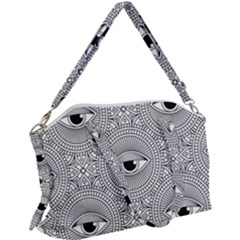 Eye Pattern Canvas Crossbody Bag by designsbymallika