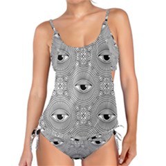 Eye Pattern Tankini Set by designsbymallika