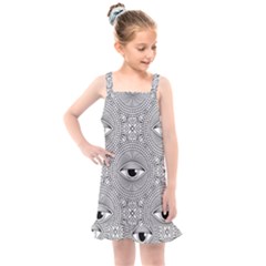 Eye Pattern Kids  Overall Dress by designsbymallika