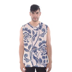 Baatik Print 5 Men s Basketball Tank Top by designsbymallika