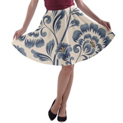 Baatik Print 5 A-line Skater Skirt by designsbymallika