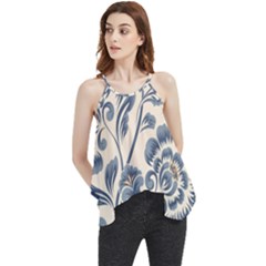 Baatik Print 5 Flowy Camisole Tank Top