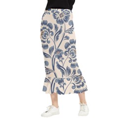 Baatik Print 5 Maxi Fishtail Chiffon Skirt