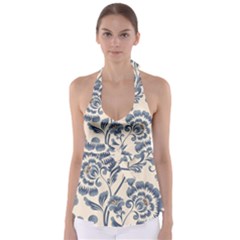 Baatik Print 5 Babydoll Tankini Top by designsbymallika