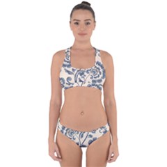 Baatik Print 5 Cross Back Hipster Bikini Set by designsbymallika