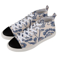 Baatik Print 5 Men s Mid-top Canvas Sneakers by designsbymallika