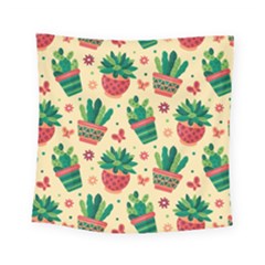 Cactus Love  Square Tapestry (small) by designsbymallika