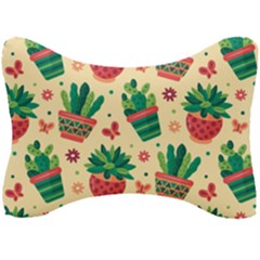 Cactus Love  Seat Head Rest Cushion by designsbymallika