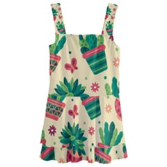 Cactus Love  Kids  Layered Skirt Swimsuit by designsbymallika