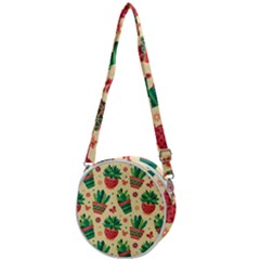 Cactus Love  Crossbody Circle Bag