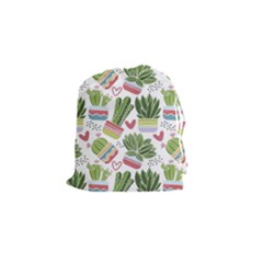 Cactus Love  Drawstring Pouch (small) by designsbymallika