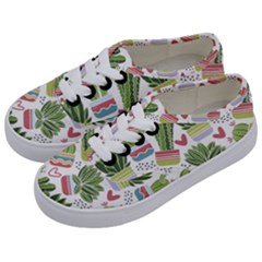 Cactus Love  Kids  Classic Low Top Sneakers by designsbymallika