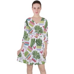 Cactus Love  Ruffle Dress by designsbymallika