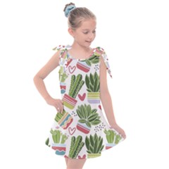 Cactus Love  Kids  Tie Up Tunic Dress by designsbymallika