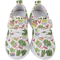 Cactus Love  Kids  Velcro Strap Shoes by designsbymallika