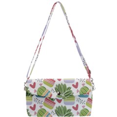 Cactus Love  Removable Strap Clutch Bag by designsbymallika