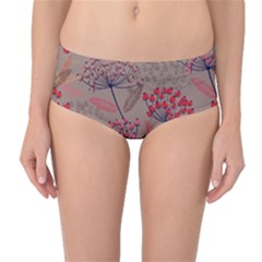 Cherry Love Mid-waist Bikini Bottoms