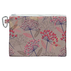 Cherry Love Canvas Cosmetic Bag (xl) by designsbymallika