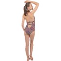 Cherry Love Halter Front Plunge Swimsuit View2