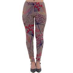 Cherry Love Lightweight Velour Leggings by designsbymallika