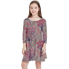 Cherry Love Kids  Quarter Sleeve Skater Dress