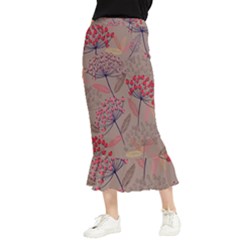 Cherry Love Maxi Fishtail Chiffon Skirt