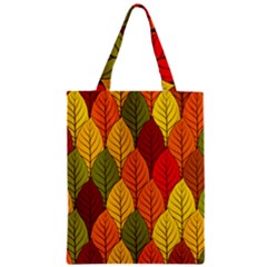 Autumn Leaves Zipper Classic Tote Bag by designsbymallika