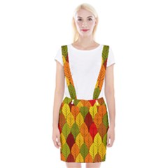 Autumn Leaves Braces Suspender Skirt