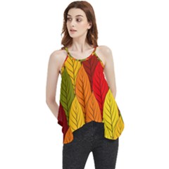 Autumn Leaves Flowy Camisole Tank Top