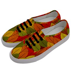 Autumn Leaves Men s Classic Low Top Sneakers by designsbymallika