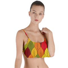 Autumn Leaves Layered Top Bikini Top  by designsbymallika