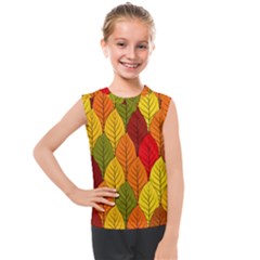 Autumn Leaves Kids  Mesh Tank Top